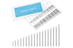 Giantree Lot de 360 goupilles pour montre 0,9 mm - En acier inoxydable - Boîte de rangement - Goupilles de sécurité - Accessoires de montre