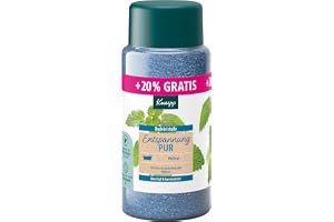 Kneipp badkristaller avkoppling ren specialstorlek – med naturligt djupt salt från Luisenhall och eterisk olja från indisk meliss och extrakt av citronmeliss, begränsad upplaga, 720 g
