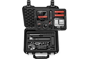 LEKUFEE Estuche Rígido Impermeable Portátil para Insta360 One RS Twin Edition / 4K Edition y Más Accesorios (Solo Maleta)