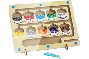 Anevios Labirinto Magnetico di Colori e Numeri Giocattoli Educativi Montessori per Bambini di 3 Anni, Giocattoli per I'ordinamento dei Colori, Motricità Fine, Adatto a Bambini di 3 4 5 6 7 Anni