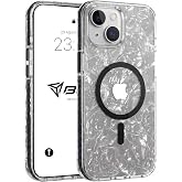 Babilden iPhone 15 Pro Max MSafe Uyumlu Şeffaf Mermer Desenli Kılıf Darbeye Dayanıklı Silikon