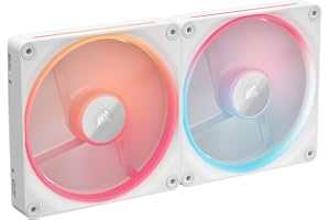 CORSAIR iCUE LINK LX140-R RGB 140mm Omvända PWM-Fläktar, Startsats – Dubbla Paket – Låg Ljudnivå, Välvda Magnetiska Lager, Du