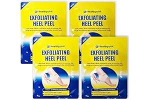4 Pairs of Healthpoint Exfoliating Heel Peel with AHA and BHA – Bundled by Smart Cutie