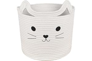 Bigepige Cesto Ropa Sucia, Cesto Juguetes Infantil, Cesta Organizadora Bebe Almacenaje Juguetes Organizador Baño Gatos Decoracion Habitacion