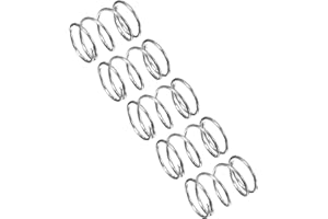 QUARKZMAN Compresión Resorte, 5uds 304 Inoxidable Acero, 11mm OD, 0,8mm Alambre Tamaño, 15mm Libre Longitud, Plateado Tono