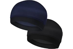 Molain Lot de 2 bonnets ondulés soyeux pour homme - Bonnets de compression