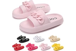 AX BOXING Hausschuhe Damen Sommer Schlappy Wolkenschuhe Plattform Pummys Rutschfest Cozislides Weich Schlappen Größe 36-41 EU