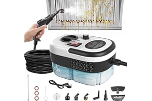 WZTO Steam Cleaner 2500W, Steam Cleaner Handheld 6 Speeds, 1.2L Portable Multi Steamer Cleaning Machine High Pressure steam Cleaner for Sofa/Home/Kitchen/Furniture/Floor, 10-15s Heat Up car steam cleaner