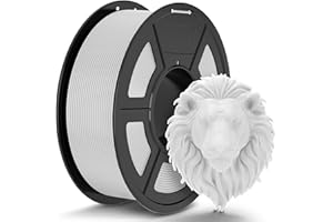 ‎TECBEARS TECBEARS Filament PLA, 1,75 mm biały, 1 kg, materiały do druku 3D, opakowanie próżniowe, dokładność pomiaru +/- 0,02 mm, szpula 1 kg (2,2 kg) filament PLA do inteligentnego drukowania