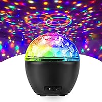 Discokugel, FOCHEA LED Discokugel Kinder Partylicht/LED Projektor Lampe Beleuchtung/Musik Lichteffekte mit Fernbedienung…