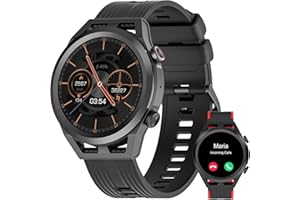 IOWODO R8Pro, Smart Watch with Answer Make Calls and Play Music, Waterproof Fitness Heart Rate/Stress/Blood Oxygen/Sleep Monitor, Sport Watch for Men Women for iOS Android, Men Women