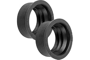 YOUR DAY MATE Manicotto Sifone in Gomma, 2 pz, DN 40/50, Per Tubo di Scarico DN50 HT con Ø Interno 50 mm e Tubo Sifone Esterno da 1 1/2" Ø 40 mm, Guarnizione Lavello Cucina in Gomma Attacco Ø 55 mm Profonda 25 mm