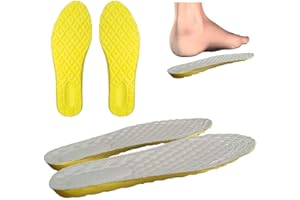 WORLD TRADE Solette Scarpe Per Uso Quotidiano in Memory Foam, Ergonomiche, Ammortizzanti, Schiuma, Ortopediche, Antishock, Per Uomo e Per Donna (Uomo (41-46), Grigio)