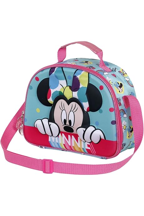 Portameriendas Térmico Minnie Mouse - Rosa (21.5x8.5x19cm)