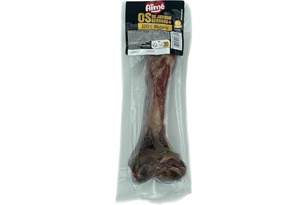 Aimé - Os pour Chien au Jambon Serrano - Os à Mâcher pour Chien 100% Naturel - Friandise Toutes Races et Tous Âges - Récompense