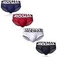 JOCKMAIL 4pcs/Pack Mens Underwear Briefs Mesh Low Waist Comfortable Soft Briefs Underpants