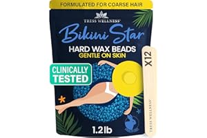 Tress Wellness Wosk bikini do grubych włosów, 550 g, twarde koraliki woskowe, dla skóry wrażliwej, do 50 wosków