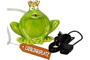 ‎STORM'S GARTENZAUBEREIEN Wasserspeier Frosch grün mit Pumpe