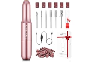 Saviland Electric Nail Drill: Nail File Adjustable Speed Nails Drill Machine Professional for Acrylic and Gel Nails Polish 7PCS Nail Drill Bits Electric Cuticle Scissors Manicure Pedicure Tool