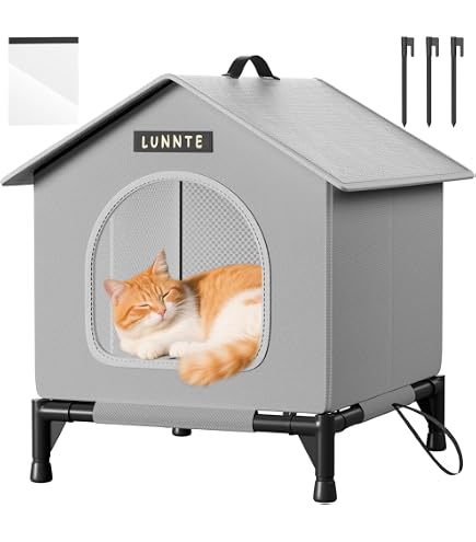 Abri Pour Chat Extérieur Miawi - Isolé, Imperméable, Pour L'hiver Et La Pluie, Taille S Gris - 3