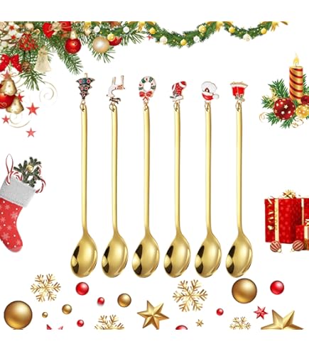 HENGRUI Lot De 8 Petites Cuillères De Qualité Supérieure En Acier Inoxydable 18/10 - Motif Floral - Pour La Maison, La Cuisine, Le Restaurant, Les Condiments Ou Les épices