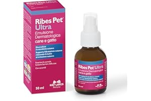 NBF Lanes | Ribes Pet Ultra émulsion dermatologique à Cristaux liquides pour Chien et Chat 50 ML, normalise Le microbiote cutané, favorise la Fonction Normale de barrière de la Peau, avec céramides
