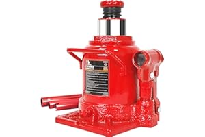 BIG RED T92007A Torin - Gato hidráulico de bajo Perfil Soldado, Capacidad 20 toneladas (40 000 lbs), Color Rojo