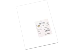 Canson Iris Vivaldi, Papel de dibujo de color, Suave, 185gsm, Hoja, A3-29,7x42cm, Blanco