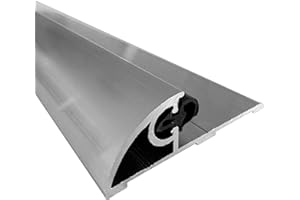 HOMEWELL - Seuil de porte PMR, Largeur 50mm Lg 1,95 m + joint d'étanchéité - Finition Brut