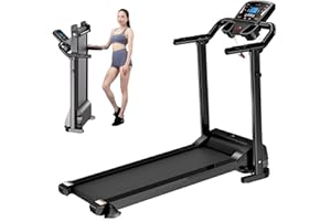 BUYER EMPIRE Electric Motorised Folding Treadmill Heavy Duty 1.5 HP Indoor Walking, Running, Jogging Exercise Gym Machine Folding Treadmill for Home Use | Best for Cardio Fitness Home and Office Fitness Workout