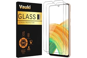 Vauki Zestaw 2 szklanek hartowanych do Samsung Galaxy A33 5G/A22/M22/M32 4G, szkło ochronne na ekran, folia ochronna HD przezroczysta 9H bardzo odporna na zarysowania z 99% przezroczystym bez