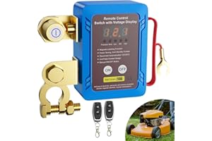 Accwork Desconectador de Bateria Coche 12V 240A Cortacorrientes Bateria Coche con Pantalla LED, Corta Corriente Bateria Controlado por control remoto para Coche, RV, ATV, Camión