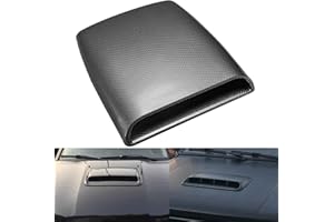 KATUR Universal Car Dekorative Luftstrom Einlasshaube Scoop Vent Turbo Bonnet Abdeckung Carbon Friber