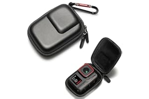 BeisDirect Mini futerał do Insta360 Ace Pro/Ace, torba ochronna, sportowa torba na aparat Insta 360 Ace Pro/Ace, akcesoria do aparatu, 9,4 x 6,9 x 4,2 cm, Czarny - Styl1, 9.4x6.9x4.2cm, Futerał