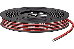Cavo in silicone,Cavo elettronico in silicone-SCHDRA 2,07mm²14AWG-Cavo elettrico super flessibile da 5m(2.5m nero e 2.5m rosso),ideale per modelli radiocomandati,elettrodomestici e molto altro ancora.