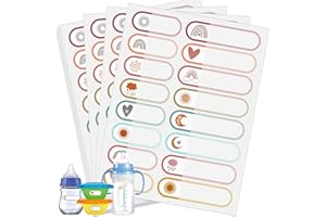 COOLON Naklejki z imieniem dla dzieci, 10 arkuszy, do szkoły, dla dzieci, samoprzylepne, wodoodporne, do opisywania, do szkoły, przedszkola, przedszkola