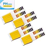 ILantule Cartine Tornasole ph, 320 Strisce Indicatore di pH Cartina Tornasole per la Misurazione del pH da 1 a 14
