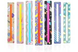 FOGBUSH Regla de Lectura, 8 Regla de Lectura Para Dislexia Dislexia Reading Ayudas Dislexia Reading Ruler Children's Size Guide