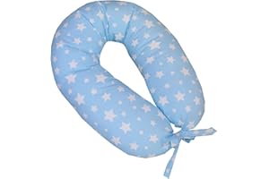 NEO MAMMA L'INIZIO DI UN AMORE CHE NON HA FINE. CUSCINO ALLATTAMENTO E GRAVIDANZA MATERNITA' COMPLETO XXL SFODERABILE LAVABILE MADE IN ITALY VARIANTI DISPONIBILI (STELLE CELESTI)