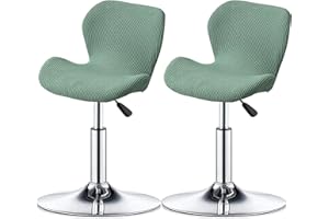 XGANGM Elastizzato Copri Sedie Bar-Fodere Sgabello Bar con Coprisgabelli Cucina con Schienale 4 Pezzi Fodere Coprisedia Elasticizzati Curvo Copertura per Sgabello Alto per Bar Bancone,#29,2PCS