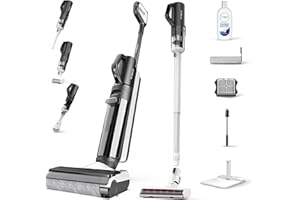 Tineco Floor one S5 Combo Power KIT odkurzacz do pracy na mokro i na sucho, bezprzewodowy odkurzacz do usuwania plam, sierści zwierząt, do twardej podłogi, biura, wielofunkcyjny, ultralekki, wyświetlacz LED, Wi-Fi, aplikacja