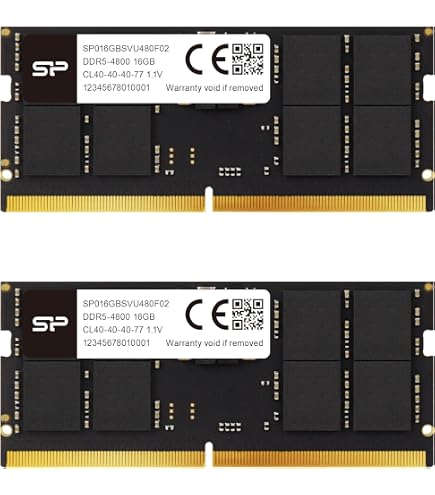 Crucial DDR5 RAM 32GB Kit (2x16GB) 5200MHz (or 4800MHz) SODIMM