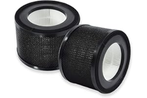 PUREBURG Confezione da 2 filtri HEPA di ricambio compatibili con TaoTronics TT-AP001, Gukify AP001 e VAVA VA-EE014