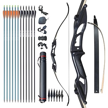 Arc Recourbé SHARROW 62" Bois – Chasse Et Cible – Droitier – Élévateur Technique
