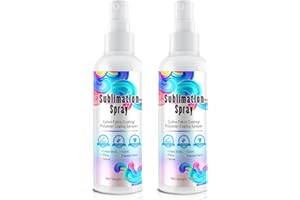FROVETANI 2 Stück Sublimationsspray, schnell trocknend und super haftend, Sublimations-Beschichtungsspray für alle Stoffe, einschließlich 100 % Baumwolle, Polyester, Karton, Hochglanz, lebendige Farben