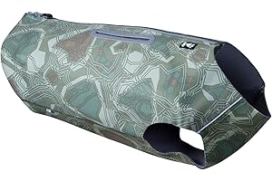Hurtta Schwimmweste Jagd Sportler Hundeweste Grün Camo XL