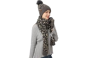 KRIPINC Set Sciarpa Cappello Guanti per Donna Uomo Bimba Ragazzo, Sciarpa e Cappello Donna, Guanti Donna Invernali Touch Screen, Set Regalo Invernale Freddo per Famiglia Amici