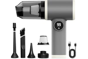 BLITEXYFLOW Mini Aspirapolvere Auto Portatile Aspirabriciole, 16000Pa Senza Fili Potente Piccolo Aspiratore Ricaricabile Leggero Cleaner Potenza Alta Aspirazione Aspira Briciole Dust Elettrico Macchina