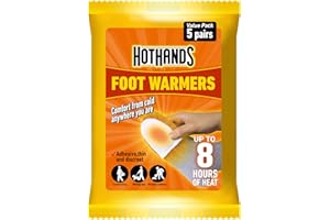 HOTHANDS Foot Warmers -8 hours of heat - Air activated - Ready to use