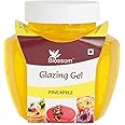 BLOSSOM Edible Glazing Gel for Cake & Desserts Toppings Decoration- Pineapple, 250 gm